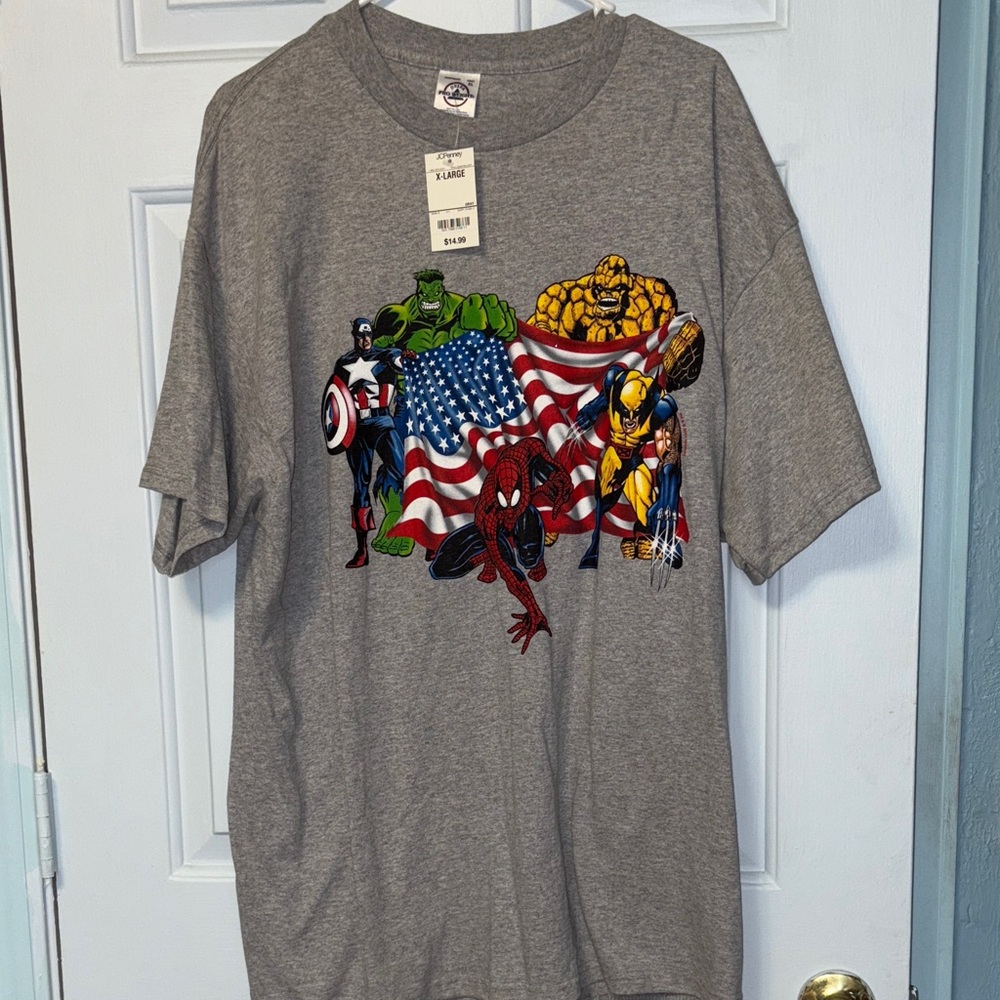 Marvel Heroes Gray T-Shirt